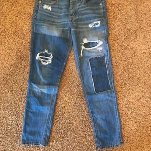 American Eagle tomgirl patched pant